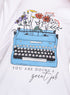 White Printed Long - Sleeve Design 23 - Khotwh